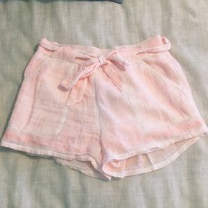 NWT Aerie Tie Waist Peach Shorts • Small